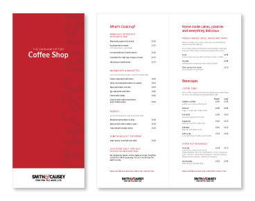 Smith and Causey menu
